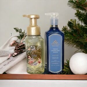 Bath & Body Works Hand Soap Vanilla Icicles & Fresh Sparkling Snow Nwt